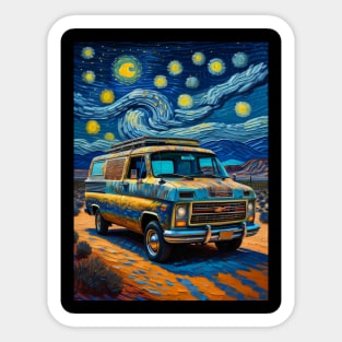 Gmc in starry night Sticker